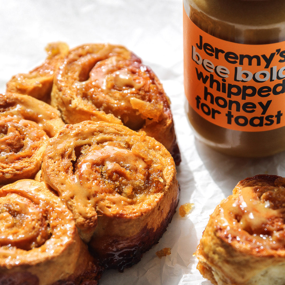 Sticky Honey and Apple Scrolls