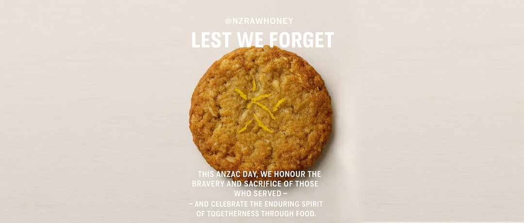 Lemon, Coconut & Raw Honey ANZAC Biscuits