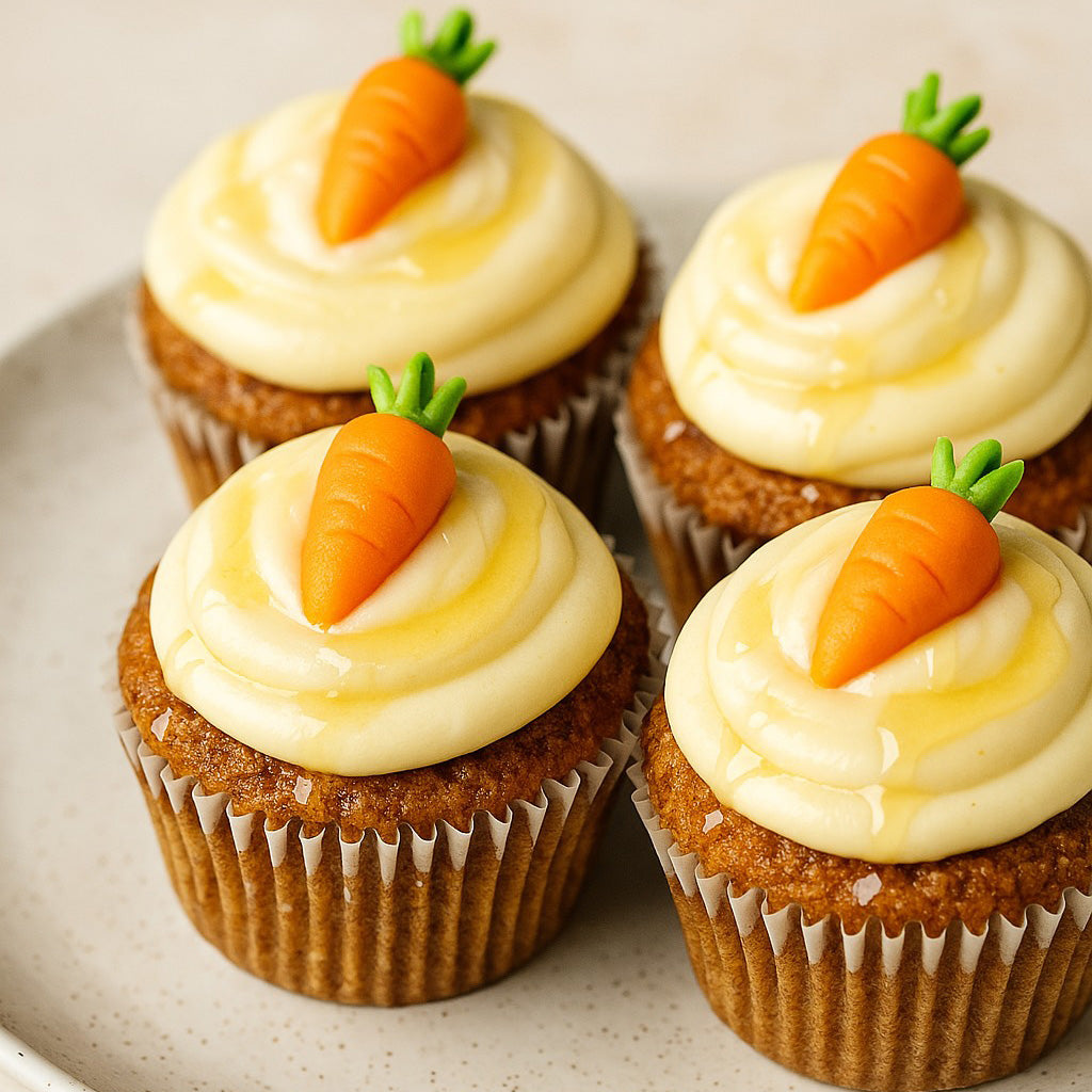 Honey-Glazed Carrot Cake Muffins